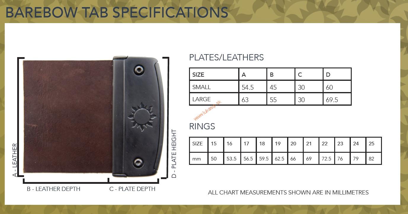 Náhradná koža na Fairweather barebow tab - Kangaroo