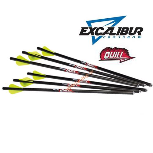 Šíp karbonový Excalibur Quill 16,5" do kuše Micro 6 kusov