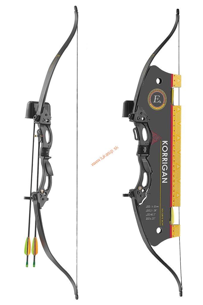 Detský luk Korrigan 15-20 LB, 48" sada pre praváka