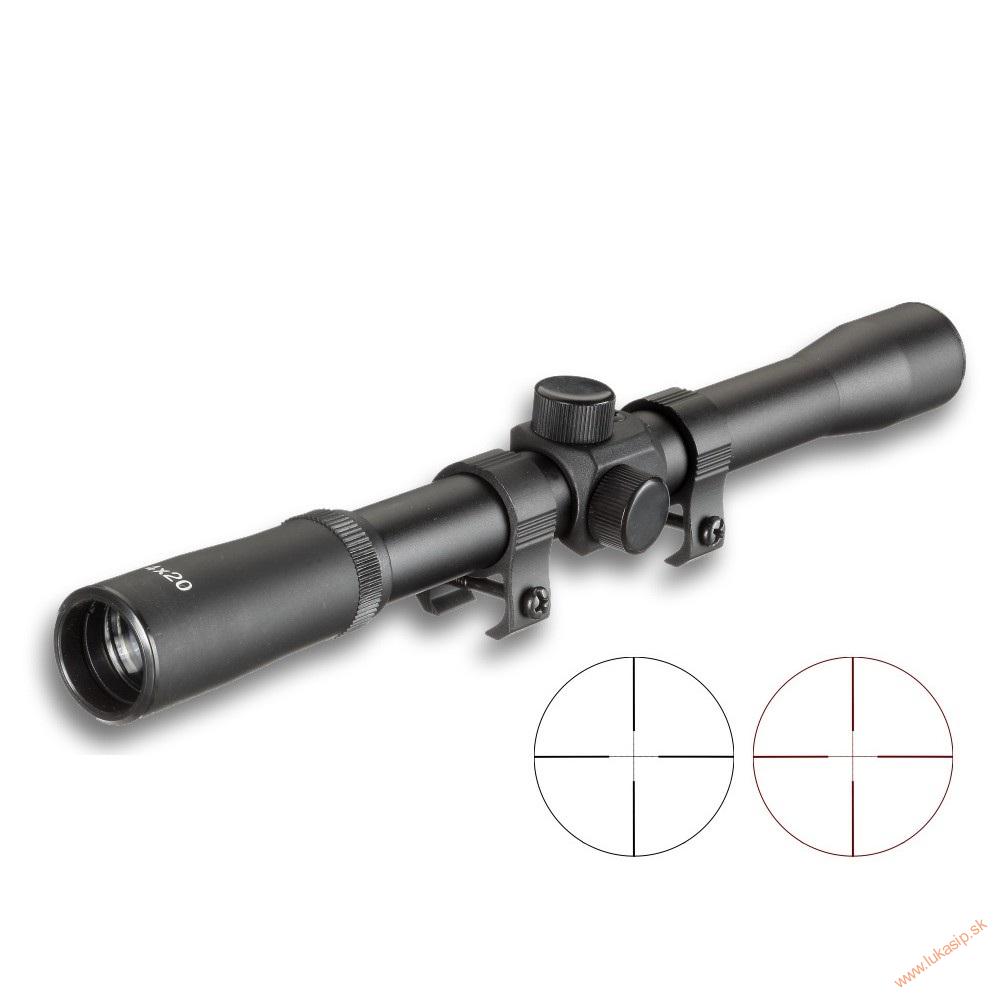 Puškohľad na kušu 4x20, montáž 11mm