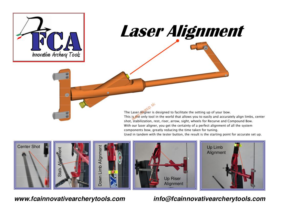 Nástroj na nastavenie luku F.C.A. Laser Aligner