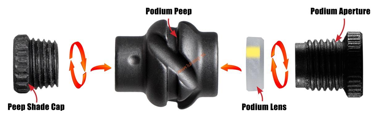 Peep verifier Specialty Archery Podium