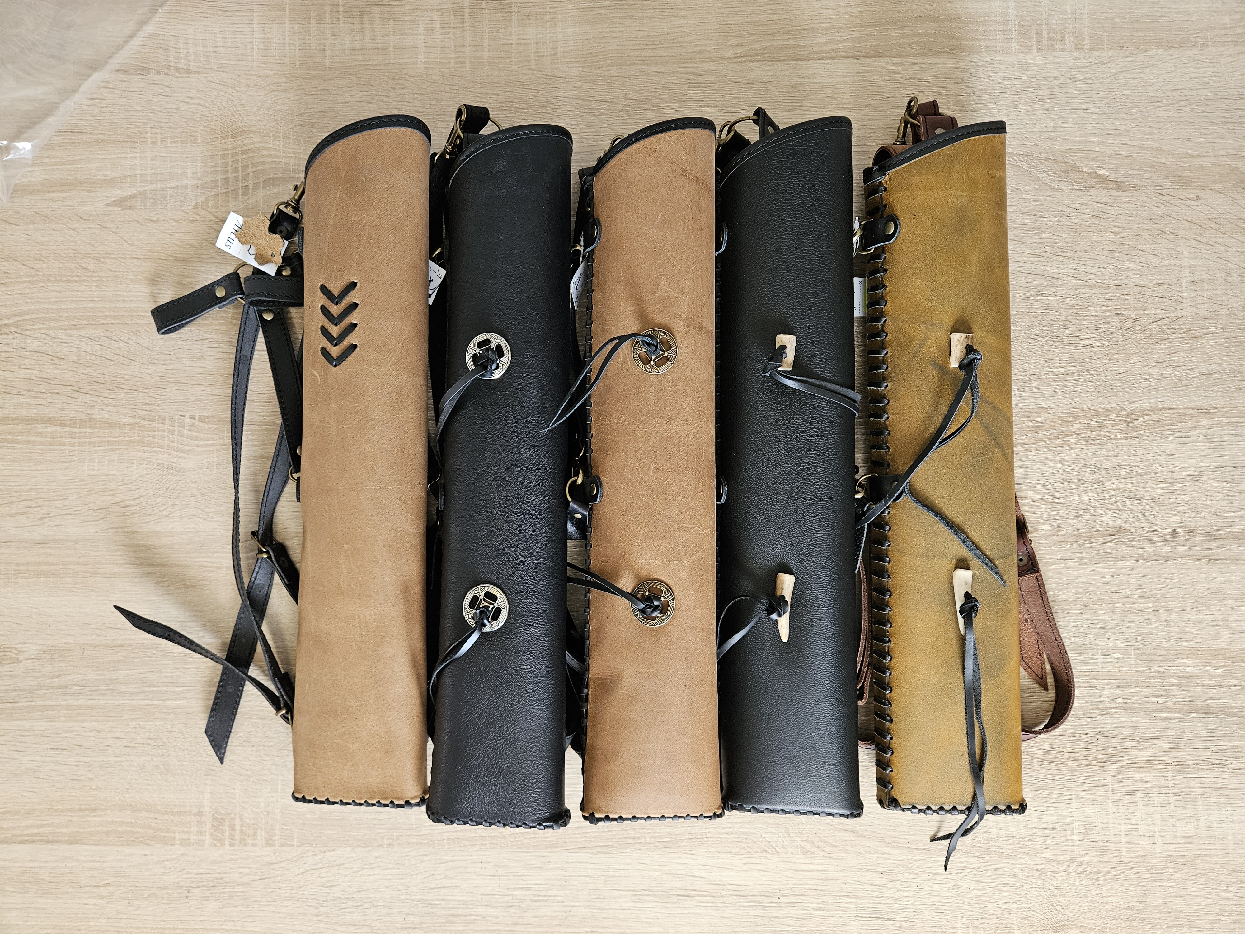 Tulec kožený Arcus 2 hnedý Double Pack