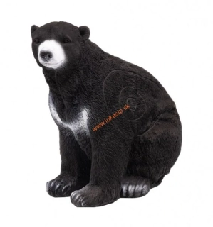 3D malý čierny medveď Booster